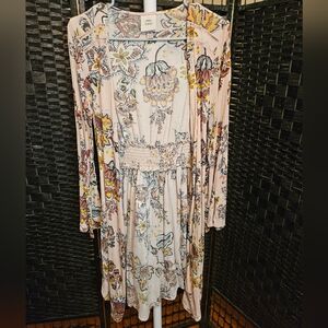Knox Rose Floral Long Sleeve Kimono